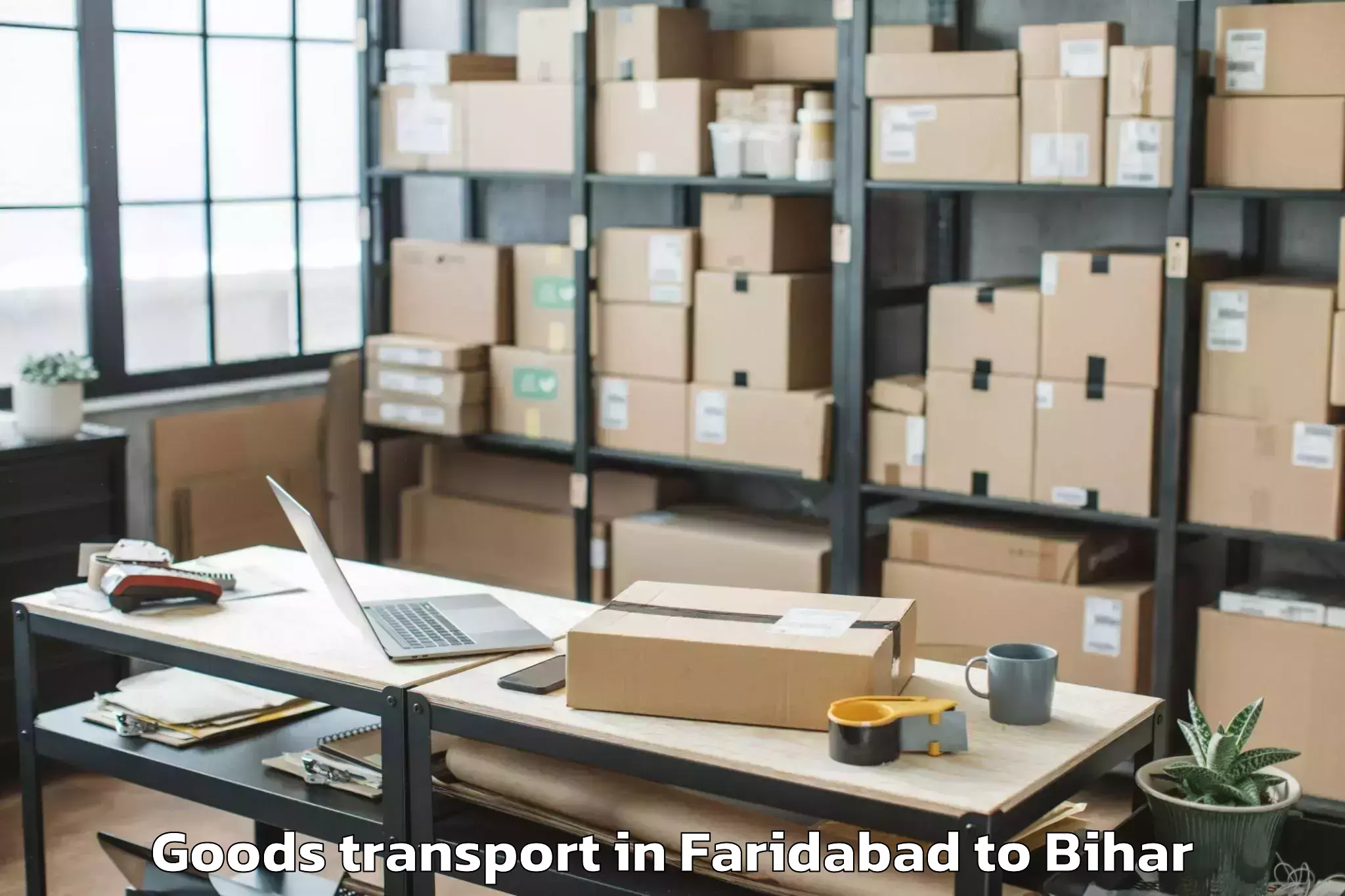 Get Faridabad to Tribeniganj Goods Transport